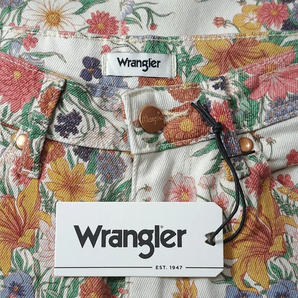 Wrangler Westward 626 Women's Floral Print High Waist Bootcut Jeans Size 29x34 - Picture 9 of 16